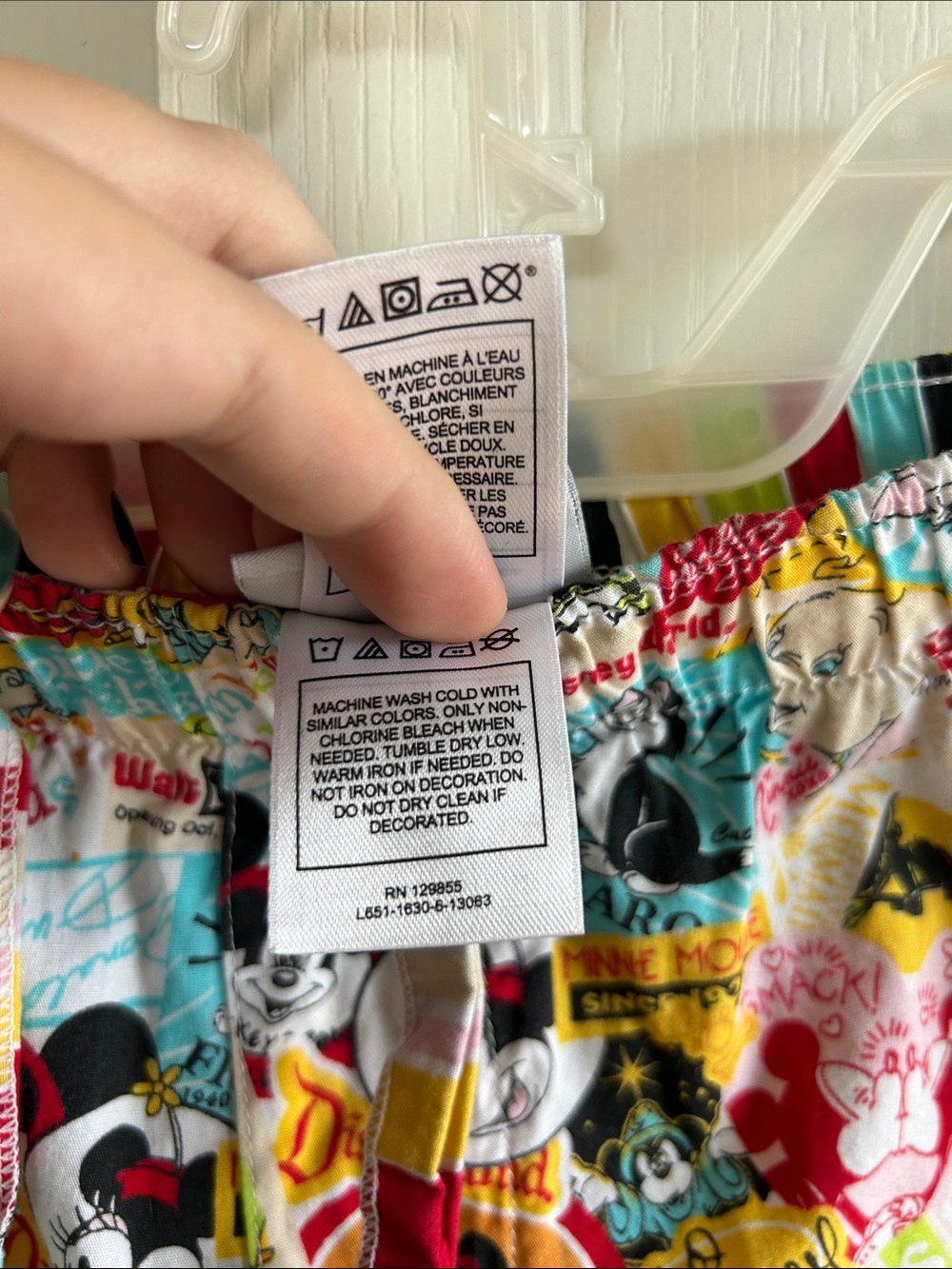 Official Disney Multicolor Striped Drawstring Mickey Lounge Shorts - Picture 6 of 6